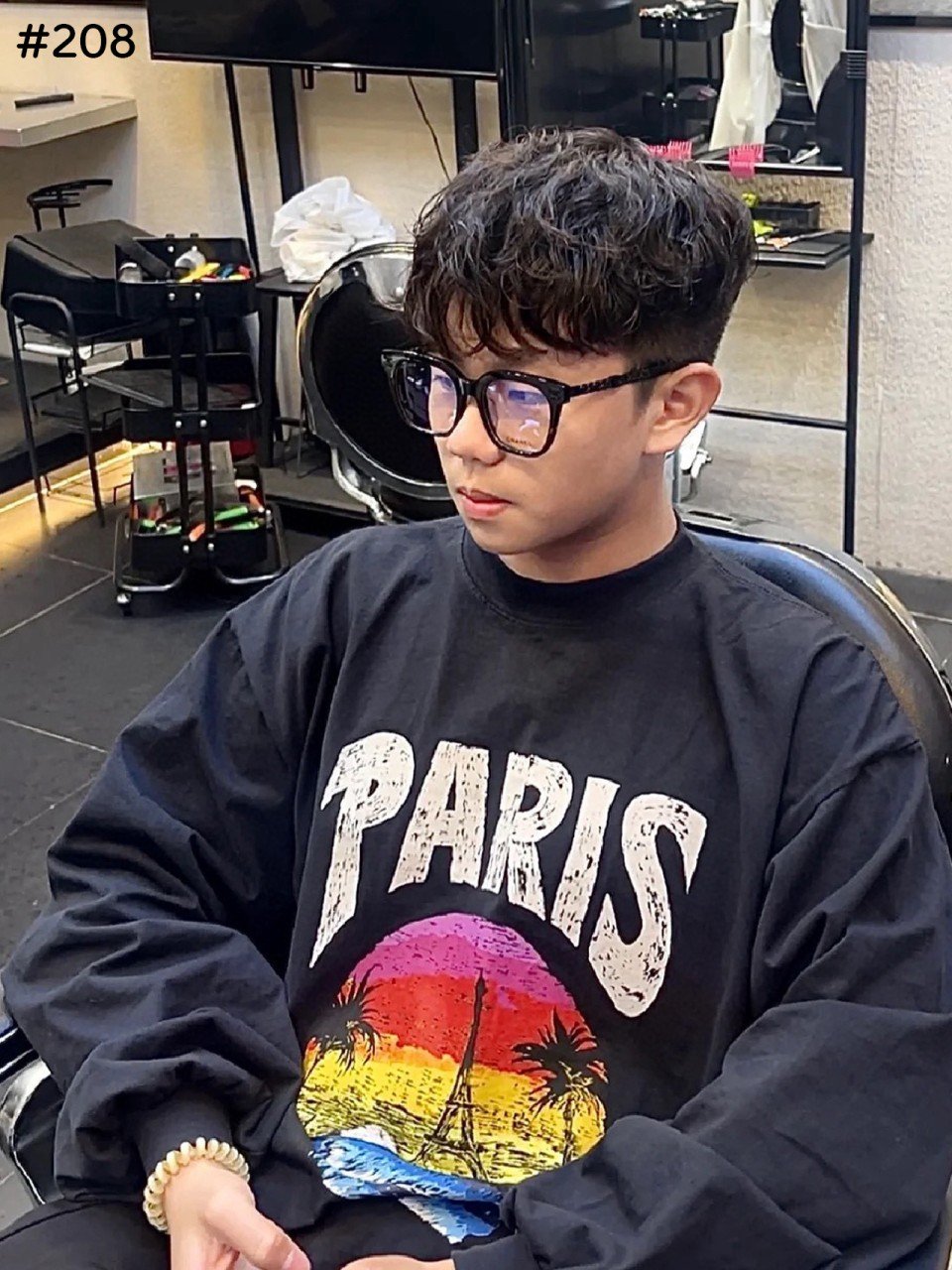 BALENCIAGA 발렌시아가 트로피칼 로고 프린팅 루즈핏 긴팔티셔츠 2COLOR
