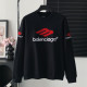 BALENCIAGA 발렌시아가 자수 로고 라운드 맨투맨 남여공용