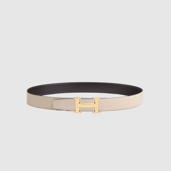 HERMES 에르메스 H Striee 벨트 버클 리버서블 가죽 스트랩 (금장/은장)