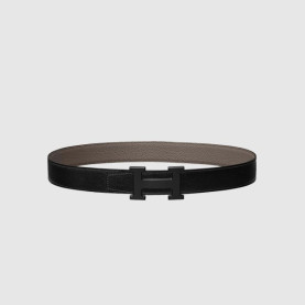 HERMES 에르메스 H 벨트 버클 리버서블 가죽 스트랩