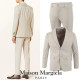 MAISON MARGIELA 메종마르지엘라 넘버로고 레더탭 싱글 슬림슈트