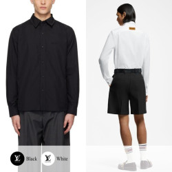 LOUIS VUITTON 루이비통 모노그램 로고 자수 셔츠