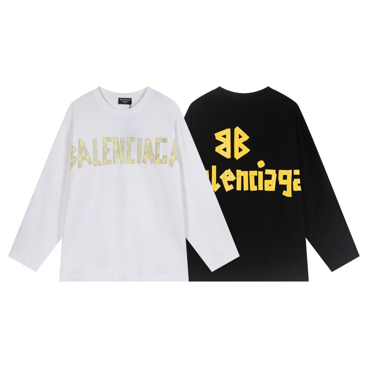 BALENCIAGA 발렌시아가 테이프 로고 티셔츠