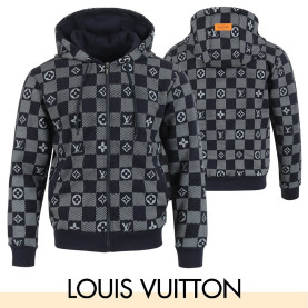 LOUIS VUITTON 루이비통 체스 나염 후드 집업