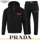 PRADA 프라다 레드 로고 폴라폴리스 셋업