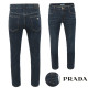 PRADA 프라다 클래식 삼각 레더 진청 슬림진