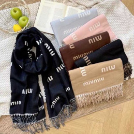 MIUMIU 미우미우 캐시미어 숄 머플러