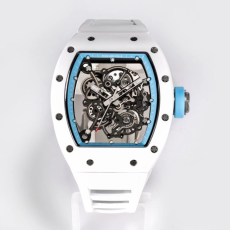 RICHARD MILLE 리차드밀 부바왓슨 화이트 세라믹 화이트 러버밴드 RM-055