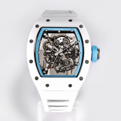 RICHARD MILLE 리차드밀 부바왓슨 화이트 세라믹 화이트 러버밴드 RM-055