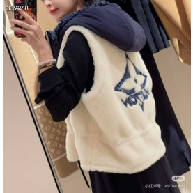 LOUIS VUITTON ﻿루이비통 후드 퍼 베스트
