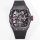 RICHARD MILLE 리차드밀 부바왓슨 투르비옹 블랙 NTPT 카본 스켈레톤 다이얼 블랙 러버 스트랩 RM38-02