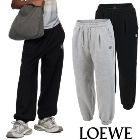 LOEWE 로에베 아나그램 자수 와이드 조거 트레이닝 팬츠