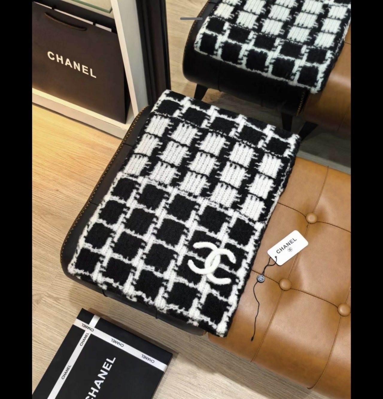 CHANEL 샤넬 캐시미어 머플러