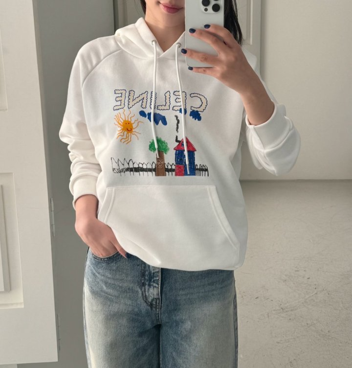 CELINE 셀린느 드로잉 후드