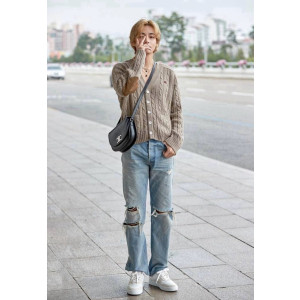 [BTS 뷔] CELINE 셀린느 웨스트사이드 디스트로이드 웨슬리진