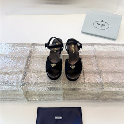 PRADA 프라다 여성용 샌들 (굽높이7.5CM) P76413 2COLOR