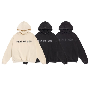 FEAR OF GOD 피어오브갓 885 프론트 로고 플리스 후드