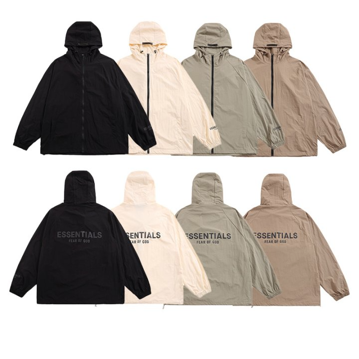 FEAR OF GOD 피어오브갓 에센셜 112 백 로고 윈드브레이커