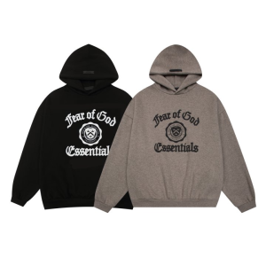 FEAR OF GOD 피어오브갓 에센셜 862 유니버시티 플리스 후드