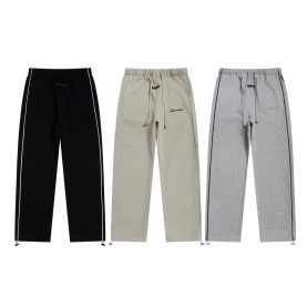 FEAR OF GOD 피어오브갓 에센셜 921 파이핑 플리스 스웨트 팬츠