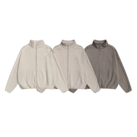 FEAR OF GOD 피어오브갓 에센셜 2011 파이핑 플리스 집업