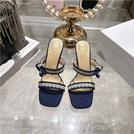 DIOR 디올 여성용 슬리퍼 (굽높이7.5CM) D42821 2COLOR