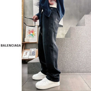 BALENCIAGA 발렌시아가 블랙 워싱 기모 팬츠