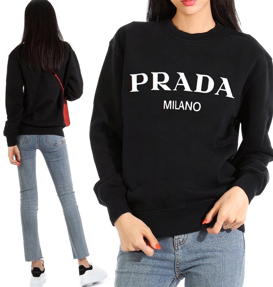 PRADA 프라다 밀라노 클래식 맨투맨