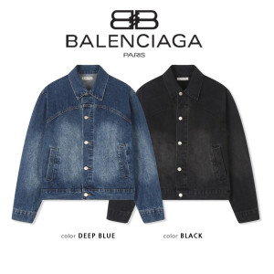 BALENCIAGA 발렌시아가 리얼 핸드 워싱 데님 자켓