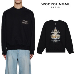 WOOYOUNGMI 우영미 샹들리에 그래픽 맨투맨