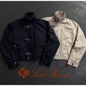 LOROPIANA 로로피아나 크롭 후크자켓