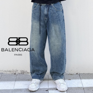 BALENCIAGA 발렌시아가 데님 에리언 와이드 팬츠