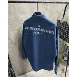 WOOYOUNGMI 우영미 백로고 데님 오버셔츠 2COLOR