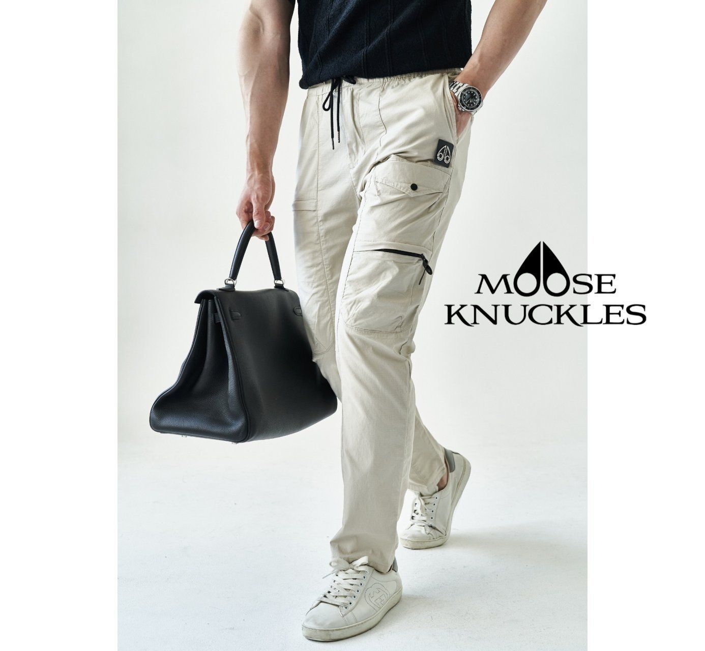MOOSE KNUCKLES 무스너클 아이스 쿨 스판 긴바지 2COLOR