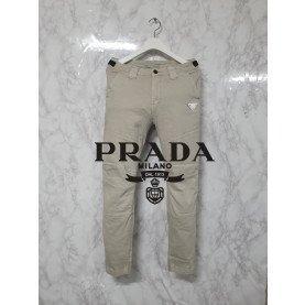 PRADA 프라다 절개 옆밴딩 워싱 팬츠 3COLOR