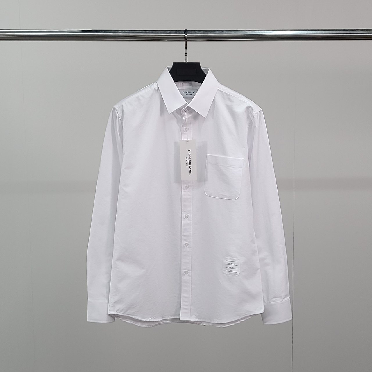 THOM BROWNE 톰브라운 스퀘어 빽삼선 옥스포드 셔츠