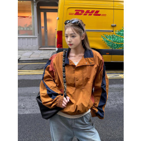 SAINT LAURENT 생로랑 컬러블럭 아노락 자켓