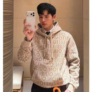 LOUIS VUITTON 루이비통 64242 인타르시아 자카드 니트 후드