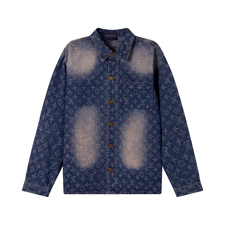 LOUIS VUITTON 루이비통 64259 모노그램 블리치드 데님 자켓