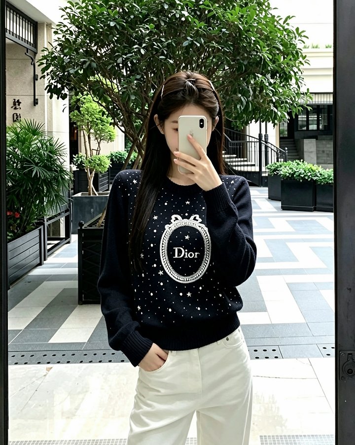 ●월간 판매 15위● DIOR 디올 풀스톤 니트스웨터 2COLOR