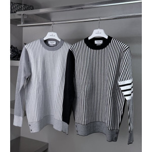 THOM BROWNE 톰브라운  스트라이프 캐시미어 니트