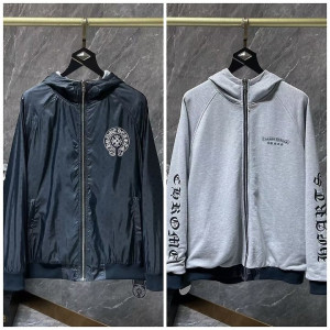 CHROME HEARTS 크롬하츠 십자 암문 말굽 양면 후드 재킷
