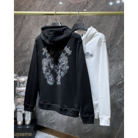 CHROME HEARTS 크롬하츠 7032 블러 자수 멀티 아이콘 후드 집업