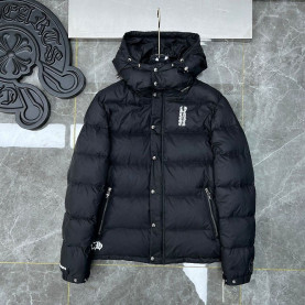 CHROME HEARTS 크롬하츠 7037 LA 스크롤 후드 다운 패딩