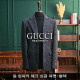 GUCCI 구찌 울 알파카 체크 싱글 자켓