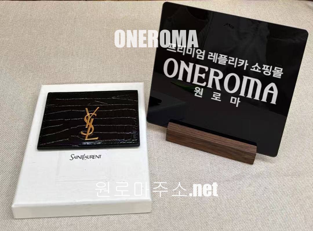 오*주 고객님 생로랑 크로커다일 엠보스드 카드지갑